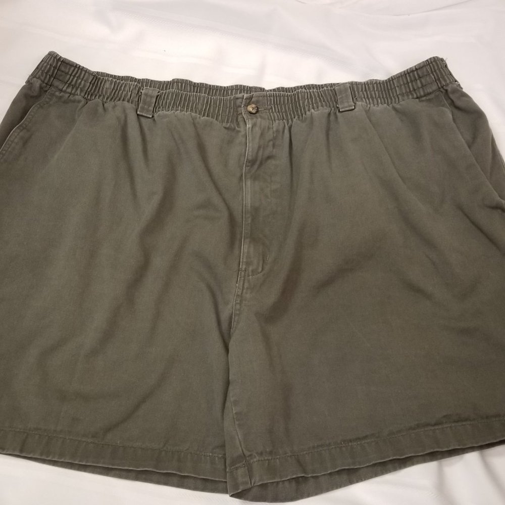 Sz 3X Mens Olive Green Color Shorts by Harbor Bay